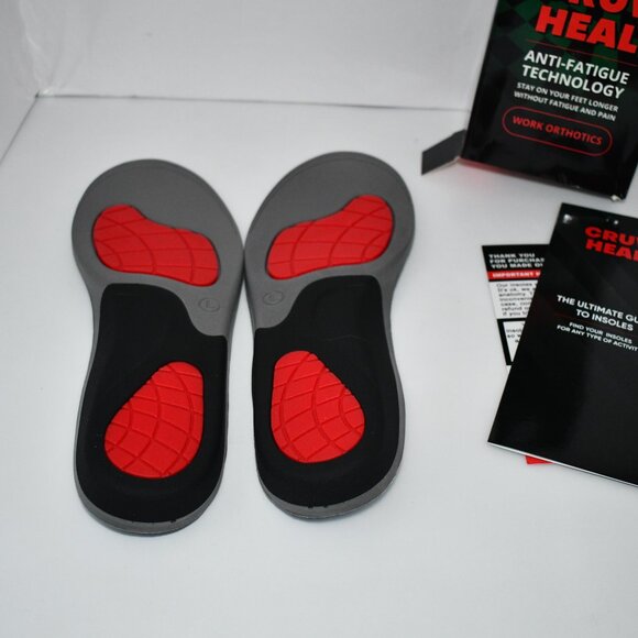 CRUVHEAL Work Orthotic Insoles - Anti Fatigue Medium Arch Support Shoe Inserts | - Picture 3 of 4